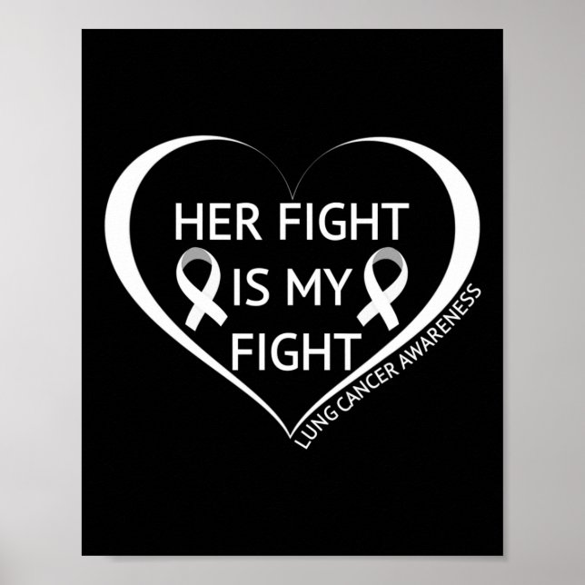 Affiche Son Combat Est Mon Mois De Lutte Contre Le Cancer  (Devant)