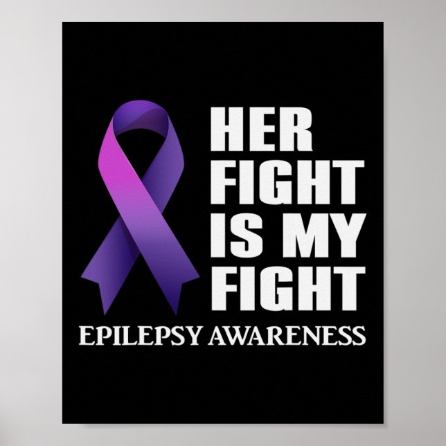 Affiche Son combat est My Fight Epilepsy Awareness Support (Devant)