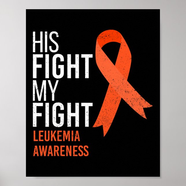Affiche Son combat est My Fight Leukemia Cancer Awareness  (Devant)