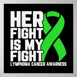 Affiche Son combat est My Fight Lymphoma Awareness Support