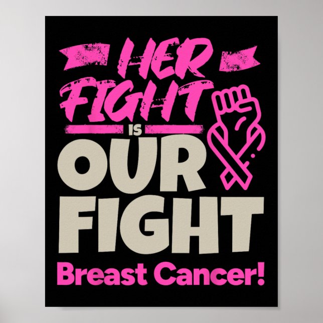 Affiche Son combat est notre combat - Sensibilisation au c (Devant)