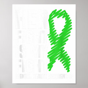 Affiche Son combat Ma lutte contre le carbone vert santé m