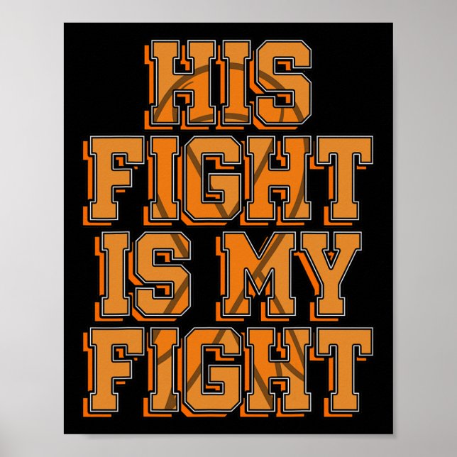 Affiche Son Combat Ma Lutte Crps Sensibilisation Orange Ri (Devant)