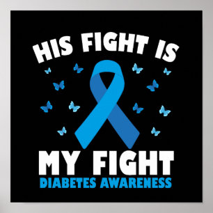 Affiche Son combat Mon combat contre le ruban T1D Sensibil