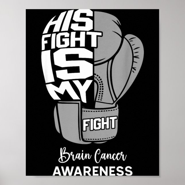 Affiche Son combat mon combat mois de sensibilisation au c (Devant)