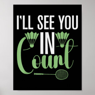 Affiche Son Dans Mon Volant de badminton Adn Racket Badmin