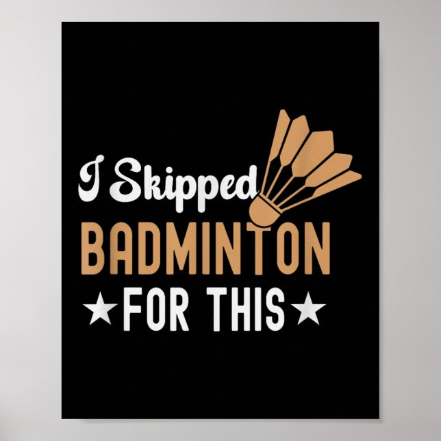 Affiche Son Dans Mon Volant de badminton Adn Racket Badmin (Devant)