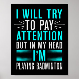 Affiche Son Dans Mon Volant de badminton Adn Racket Badmin