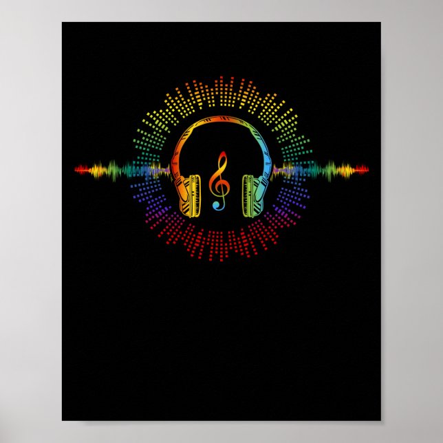 Affiche Son Engineer Audio Wave Audio Engineer Musique (Devant)