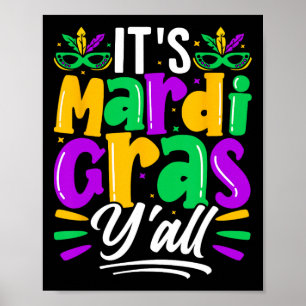 Affiche Son Mardi Gras à vous Masque de fête Costume