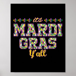 Affiche Son Masque Mardi Gras Yall Mardi Gras Party