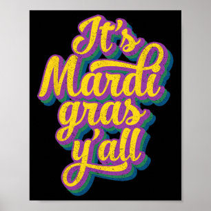 Affiche Son Masque Mardi Gras Yall Mardi Gras Party