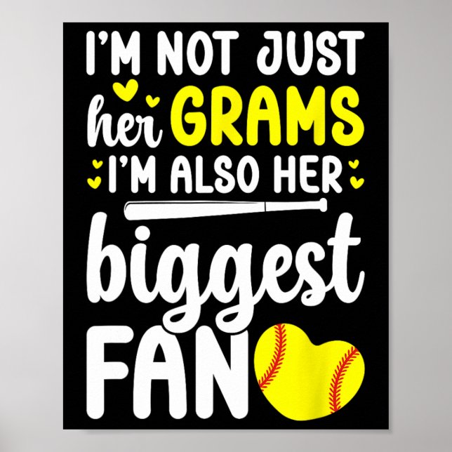 Affiche Son plus grand fan Softll Grams d'un joueur Softll (Devant)