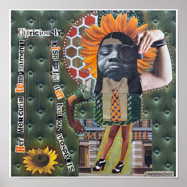 Affiche Son Tempérament Mercurial par Natalie Schorr (Devant)