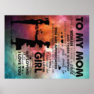 Affiche Son To My Mom Gift   Lovely Letter for Mom