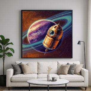 Affiche Sonde exotique - Illustration de la technologie sp