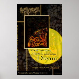 AFFICHE SONGE D'UNE NUIT D'ÉTÉ