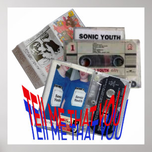 Affiche SONIC YOUTH CASSETTE TAPE cool art