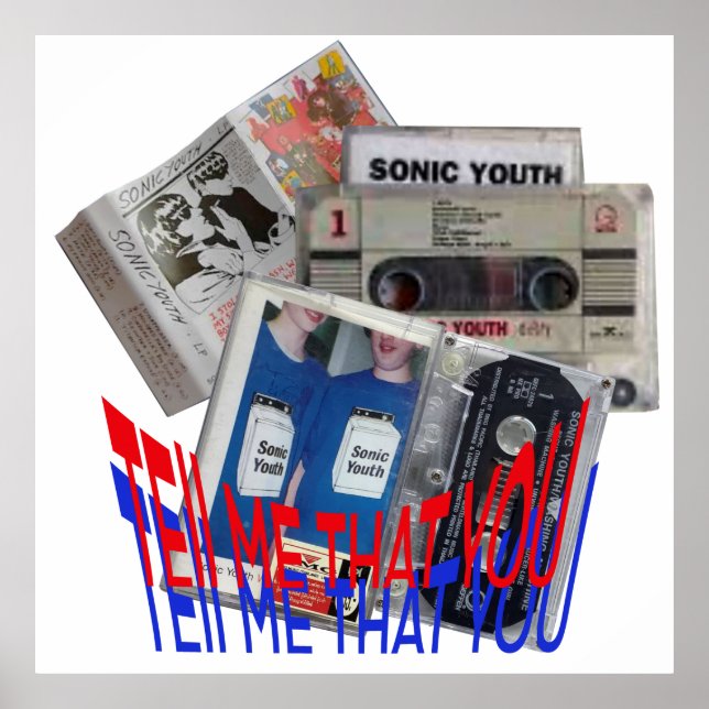Affiche SONIC YOUTH CASSETTE TAPE cool art (Devant)