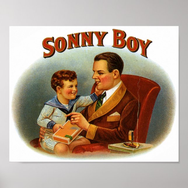 Affiche Sonny Boy Cigar Étiquette (Devant)