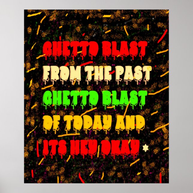 AFFICHE SONO DANS LE GHETTO DE STYLE AFRO-AMÉRICAIN (Devant)