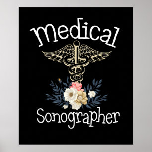 Affiche Sonographe Médicale mignon Sonographie Cadeau