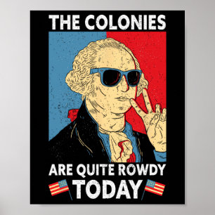 Affiche Sont assez bruyante Fête de l'indépendance Drôle 4