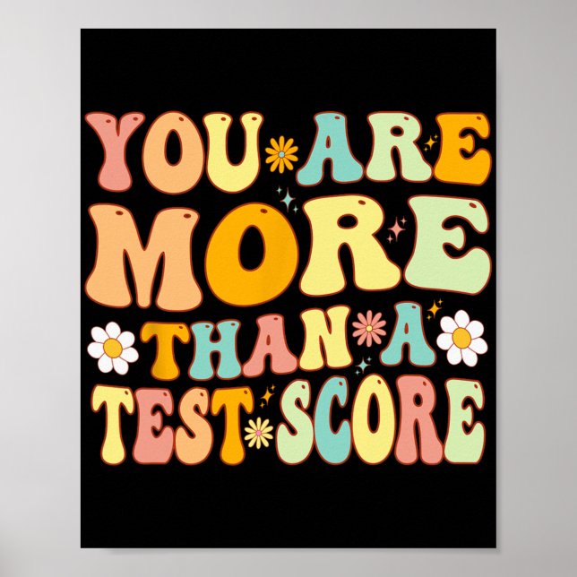 Affiche Sont Plus Qu'Un Test Score Enseignant Super Test (Devant)