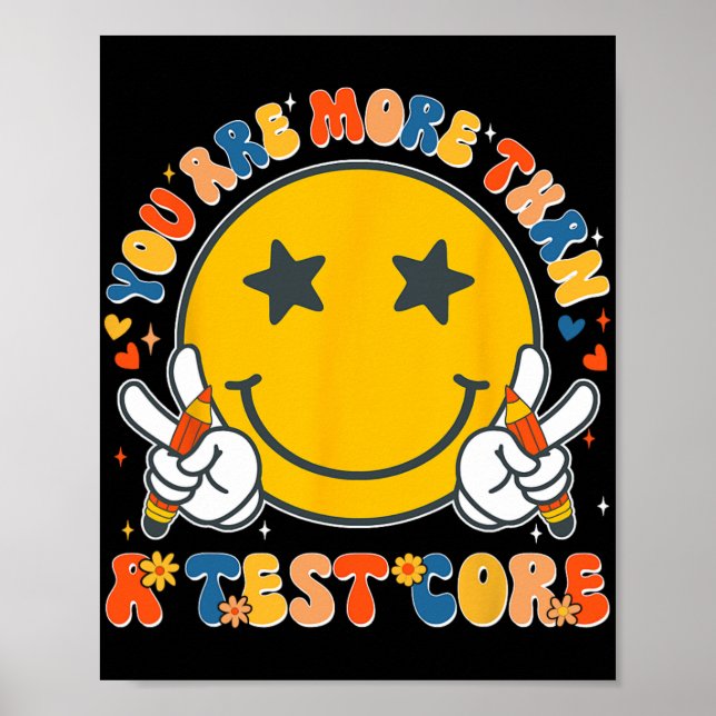 Affiche Sont Plus Qu'Un Test Score Enseignant Test Da Test (Devant)