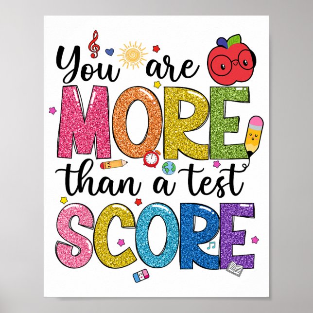 Affiche Sont Plus Qu'Un Test Score Test Day Staar Test (Devant)