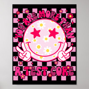 Affiche Sont Plus Qu'Un Test Score Test Jour Smile Hippi