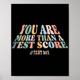 Affiche Sont Plus Qu'Une Note De Test. Enseignants du jour