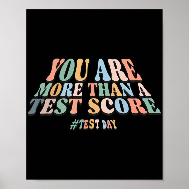Affiche Sont Plus Qu'Une Note De Test. Enseignants du jour (Devant)