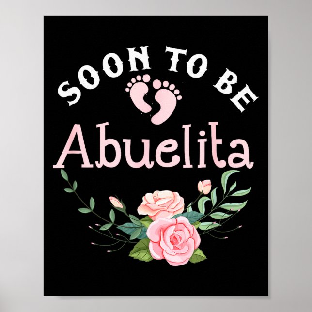 Affiche Soon To Be Abuelita Promoted To New Grandma Spanis (Devant)