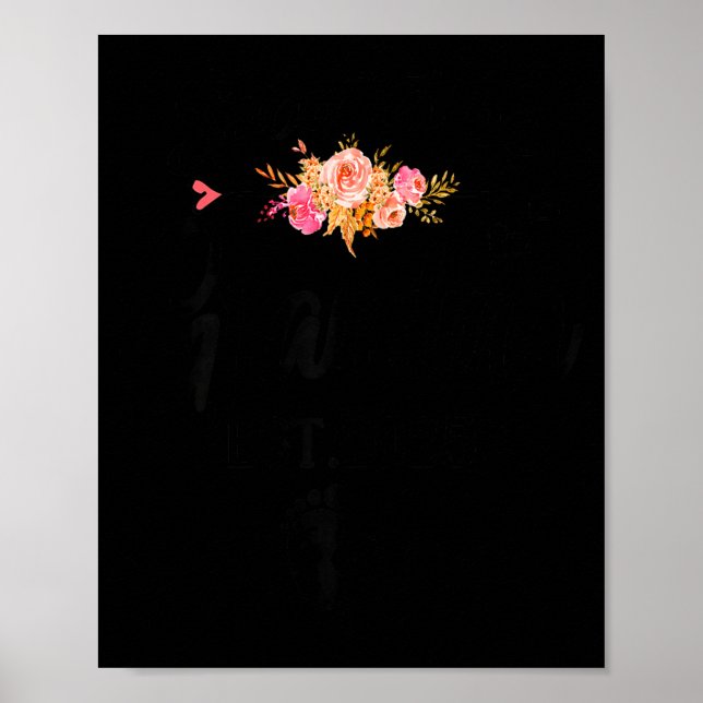 Affiche Soon To Be Grandma 2025 Funny Mother's Day For New (Devant)