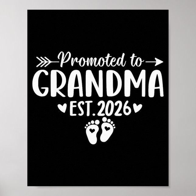 Affiche Soon To Be Grandma 2026 Promoted To Grandma Est 20 (Devant)