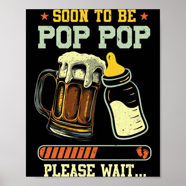 Affiche Soon To Be P P Est 2025 Pregnancy Announcement  (Devant)