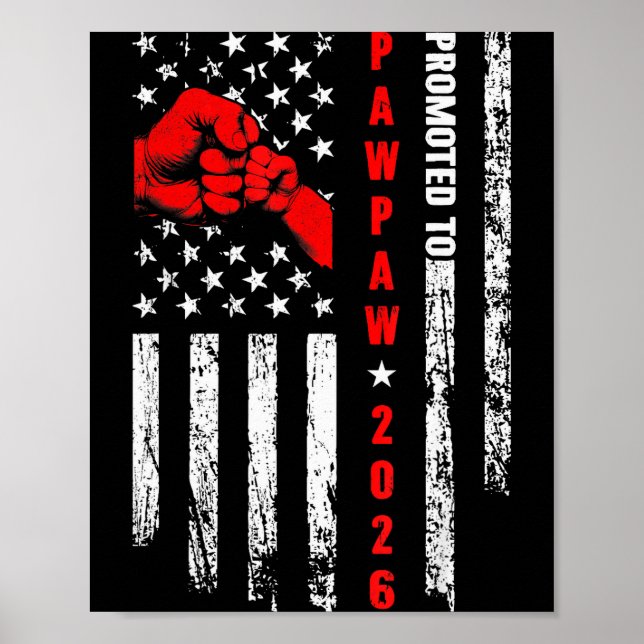 Affiche Soon To Be Pawpaw Est.2026 Father's Day First Time (Devant)