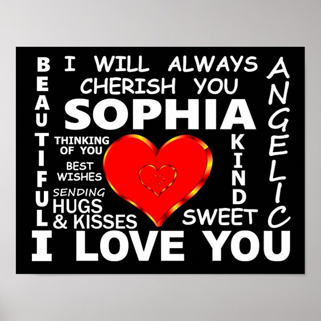 Affiche Sophia I Love You (Devant)