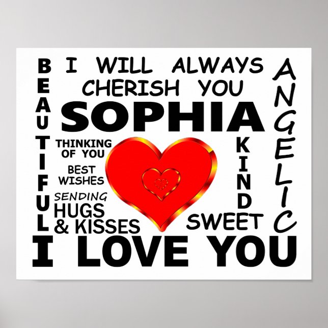 Affiche Sophia I Love You (Devant)