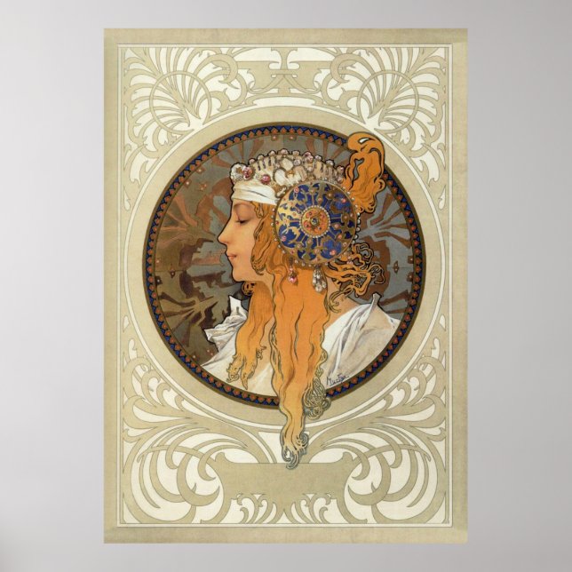 Affiche Sophia par Alphonse Mucha (Devant)