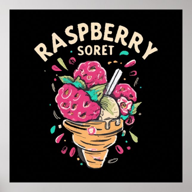 Affiche Sorbet de framboise (Devant)