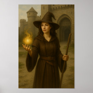 Affiche Sorcière à la porte du Château - Power Stands Watc