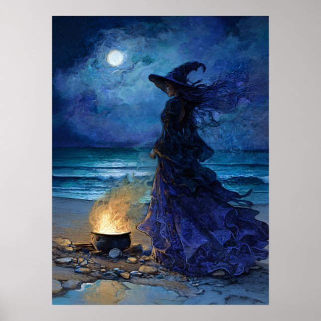 Affiche Sorcière au bord de la mer Lune (Devant)