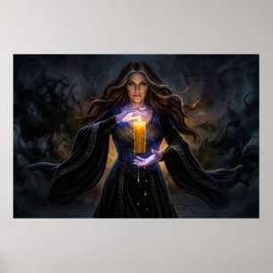 Affiche Sorcière de la Chandelle Arcanique