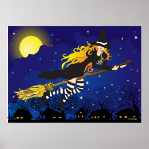 Affiche sorcière de vol
