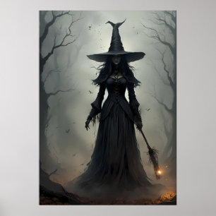 Affiche Sorcière énigmatique dans une forêt sombre, Eerie