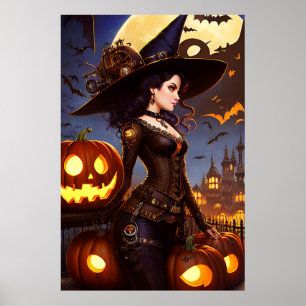 Affiche Sorcière Steampunk 3