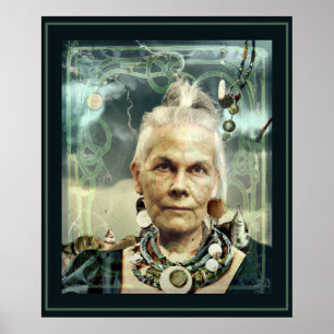 Affiche Sorcière verte