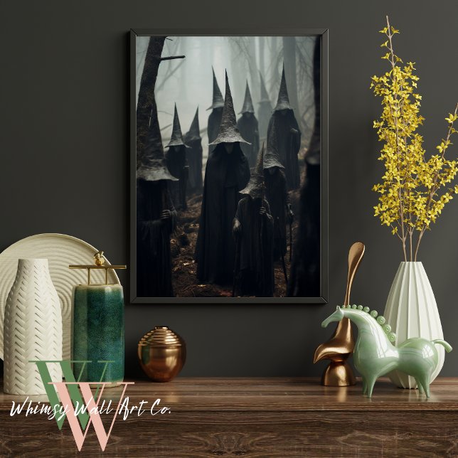 Affiche Sorcières dans la forêt Halloween (Créateur téléchargé)